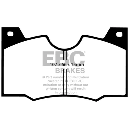 DP4188R Klocki hamulcowe YELLOWSTUFF EBC Brakes Lancia 2000 Fulvia