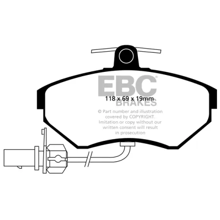 DP1351 Klocki hamulcowe ULTIMAX2 EBC Brakes Audi A4 B5 A4 B6 A4 B7 A4 quattro B5 A4 quattro Avant B5 Seat Exeo Volkswagen Passat B5