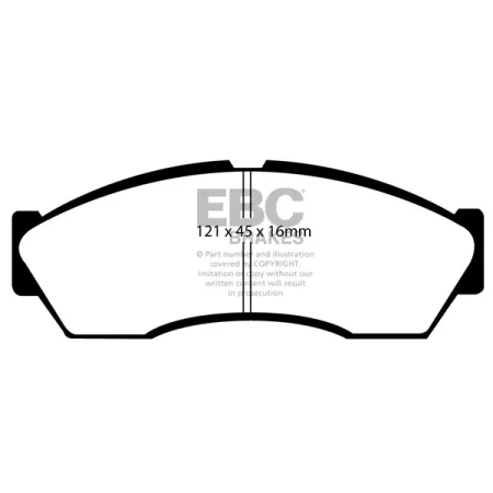 DP1964 Klocki hamulcowe ULTIMAX2 EBC Brakes Rover City Rover TATA Indica Indica Vista Indigo