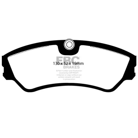 DP967 Klocki hamulcowe ULTIMAX2 EBC Brakes Volkswagen COMMERCIAL Transporter Kombi/Camper T4