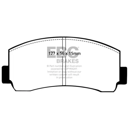 DP4289R Klocki hamulcowe YELLOWSTUFF EBC Brakes Toyota Celica RA28 Celica TA40