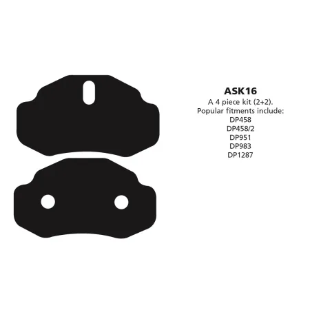ASK16 Anti-squeal shim kits EBC Brakes