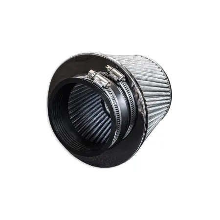 Stożkowy filtr powietrza - średnica montażowa 76mm srebrny