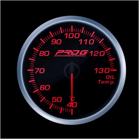 Wskaźnik Pro G Race Series RS, temperatury oleju °C RED 52mm