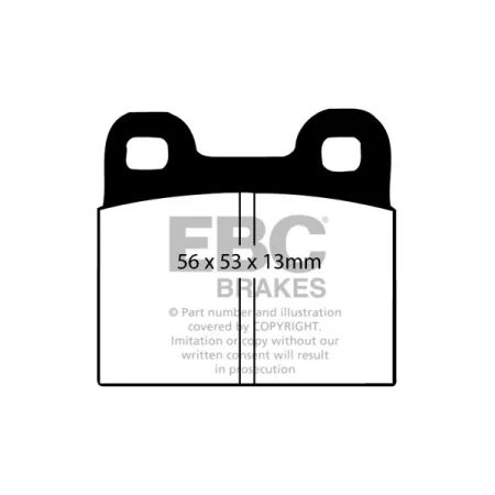 DP105/4 Klocki hamulcowe ULTIMAX2 EBC Brakes Alfa Romeo COMMERCIAL A11 A12 F11 F12 Porsche 356 C Saab 90 99 900 900