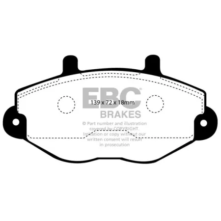 DP920 Klocki hamulcowe ULTIMAX2 EBC Brakes Ford COMMERCIAL Tourneo Transit 2nd Gen 100 Transit 2nd Gen 130 Transit 2nd Gen 150 Transit 2nd Gen 190