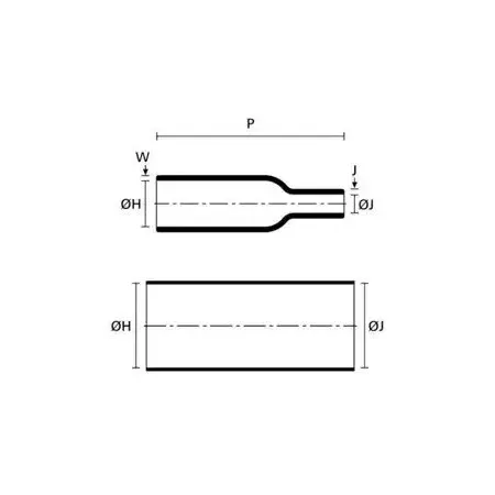 Ecumaster Kształtka termokurczliwa MS-2A/I-03 (boot) prosta