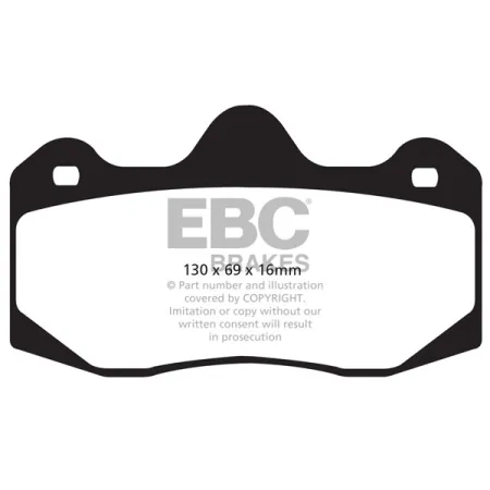 DP4049R Klocki hamulcowe YELLOWSTUFF EBC Brakes Aston Martin Vanquish Vanquish S Aston Martin Vanquish Vanquish S