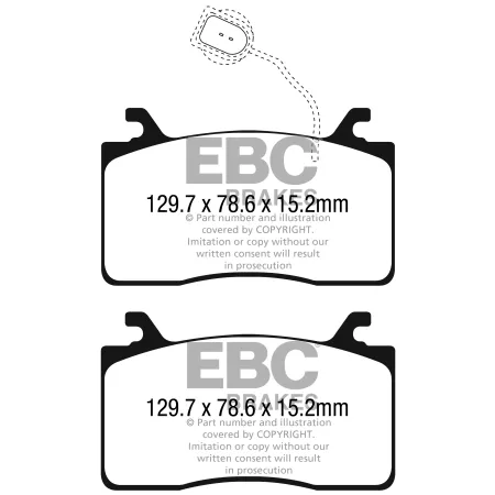 DP42325R Klocki hamulcowe YELLOWSTUFF EBC Brakes Alfa Romeo Giulia 952 Stelvio