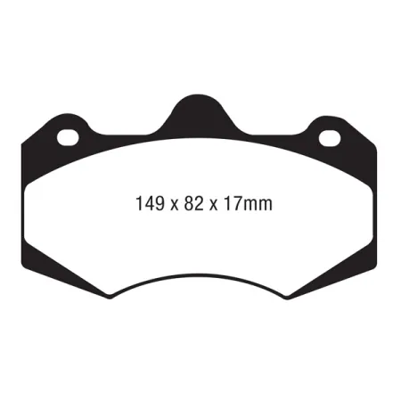 DP4062R Klocki hamulcowe YELLOWSTUFF EBC Brakes McLAREN 12C 540C 570S 570GT MCLAREN MP4-12C 12C 570S MP412C 570GT