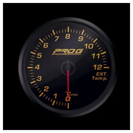 Wskaźnik Pro G Race Series 2 RC, temperatury spalin EGT °C RED 52mm