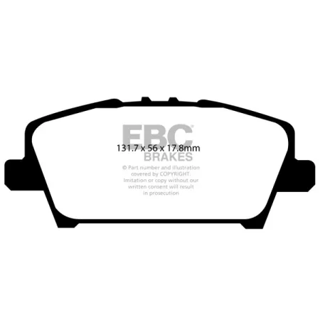 DP1901 Klocki hamulcowe ULTIMAX2 EBC Brakes Honda Civic 8th Gen FN FK 2006-2012