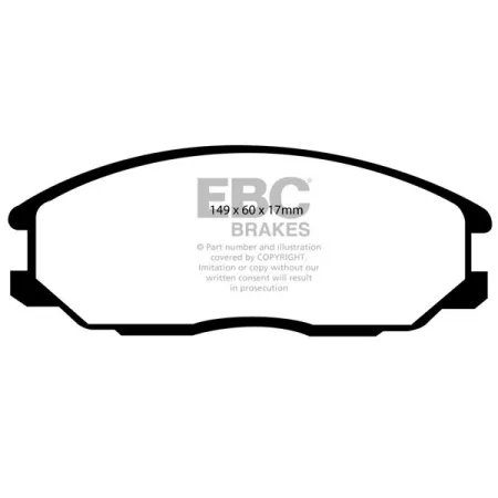 DP61332 Klocki hamulcowe GREENSTUFF EBC Brakes Hyundai Santa Fe SM KIA Sedona