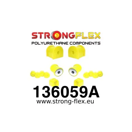 136059A: Zestaw poliuretanowy przedniego zawieszenia SPORT Opel Kadett E