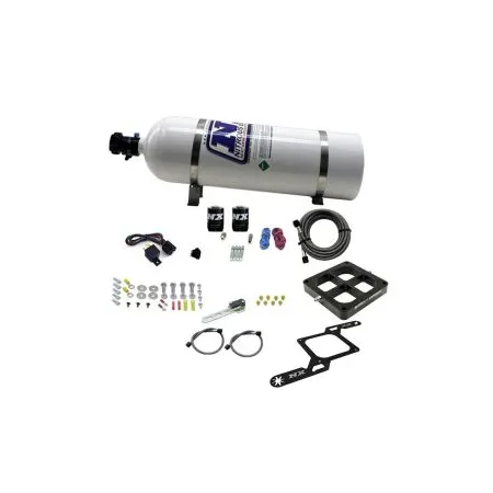 4500 Billet Crossbar Plate System Single Stage 50-300Hp with 15Lb Bottle Nitrous Express NX 63070-15
