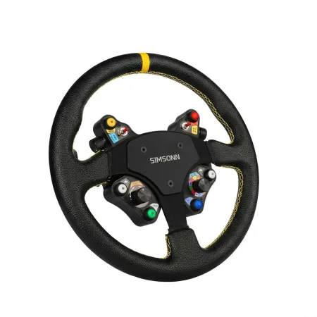 Skórzana Kierownica Hub Panel Kontrolny Carbon SIMSONN Symulator Simracing