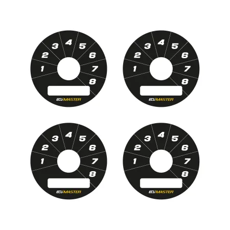 Ecumaster Tarcze Rotary Switch 8pos czarne B01