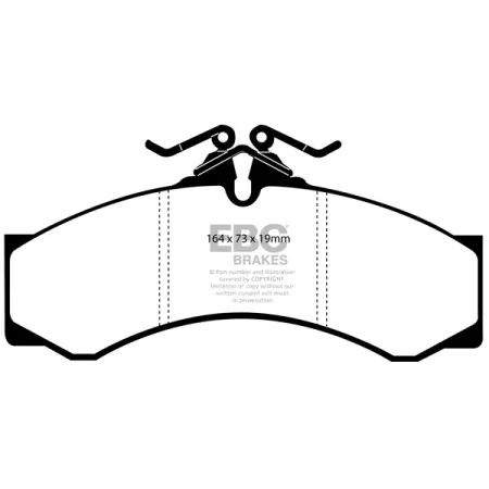 DP41054/2R Klocki hamulcowe YELLOWSTUFF EBC Brakes Mercedes-Benz COMMERCIAL Sprinter 408D Sprinter 410D Sprinter 411D Sprinter 412D Sprinter 413D Spri