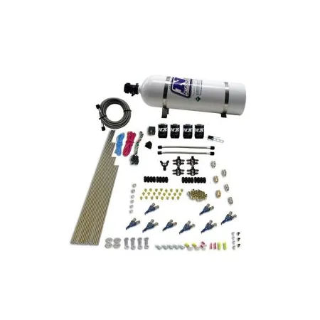 8-Cyl Direct Port Nitrous System EFI Gasoline (200-500Hp) 15LB Nitrous Express NX 80001EFI-15