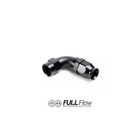 Nuke Performance Full Flow PTFE Hose End Fitting 90 Degree AN12