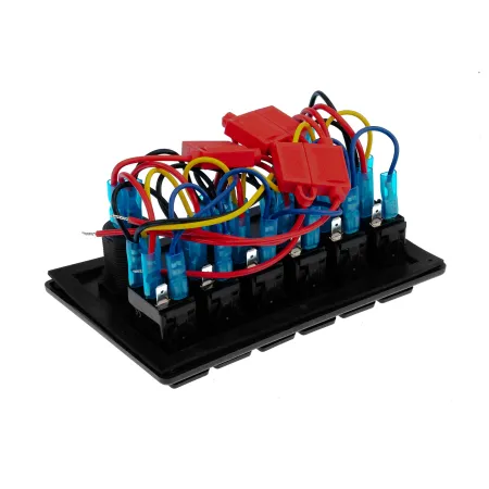 Panel Samochodowy Z Woltomierzem i 6 włącznikami