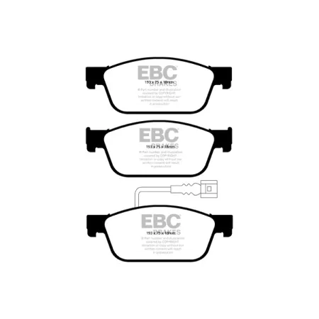 DP42096R Klocki hamulcowe YELLOWSTUFF EBC Brakes Volkswagen Caravelle Caravelle T6 Volkswagen COMMERCIAL Transporter Kombi/Camper T5 Transporter Kombi