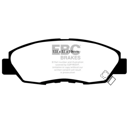 DP812 Klocki hamulcowe ULTIMAX2 EBC Brakes Honda Accord CB3 Accord Aerodeck CB3 Accord Coupe CC1