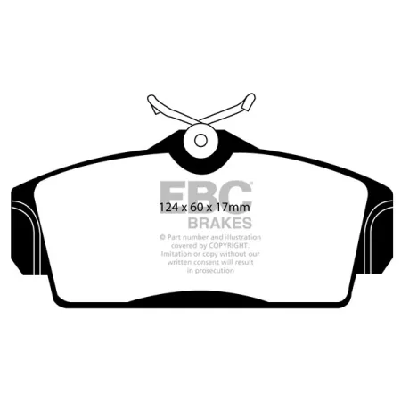 DP1238 Klocki hamulcowe ULTIMAX2 EBC Brakes Nissan Almera Primera P11 Primera W11 Primera P11 GT Nissan Australia and New Zealand Pulsar