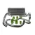 Intercooler Subaru Impreza 92-00 Zielony