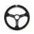 GReddy Sports "Medium Type" Steering Wheel (47 mm Dish), Black Leather, Black Spokes - 340 mm
