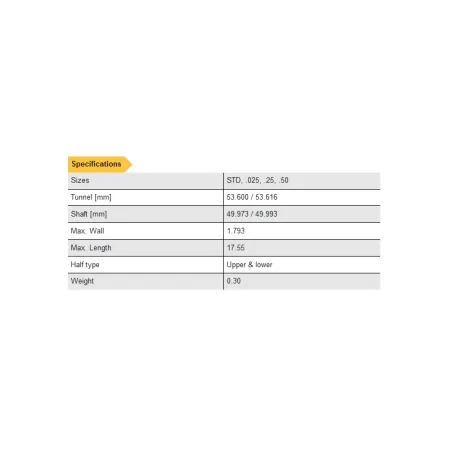 BMW 3.0 N54B30 N55B30 S55B30 ACL Race panewki korbowe 6B1584H-STD