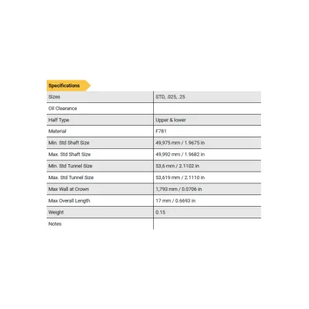 BMW / Mini 2.0 B48B20 ACL Race Series panewki korbowodowe 4B1510H-STD